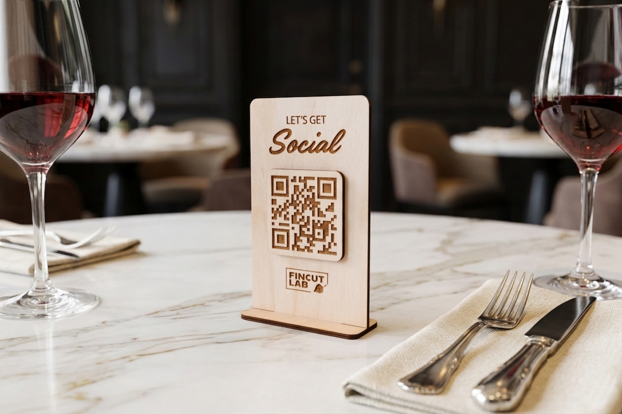 Laserkaiverettu QR-kooditeline